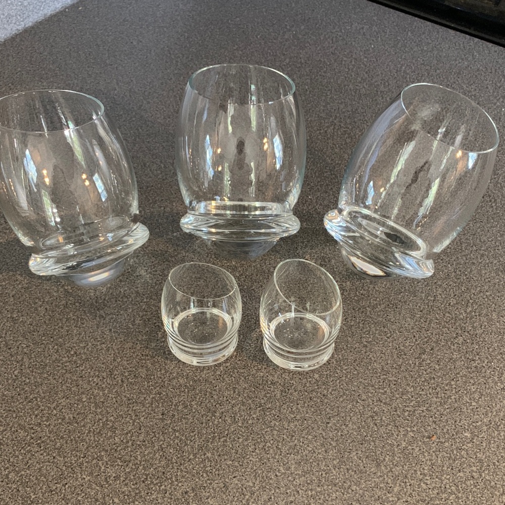 🥃 Crystal Clear Glass Tumbler Set